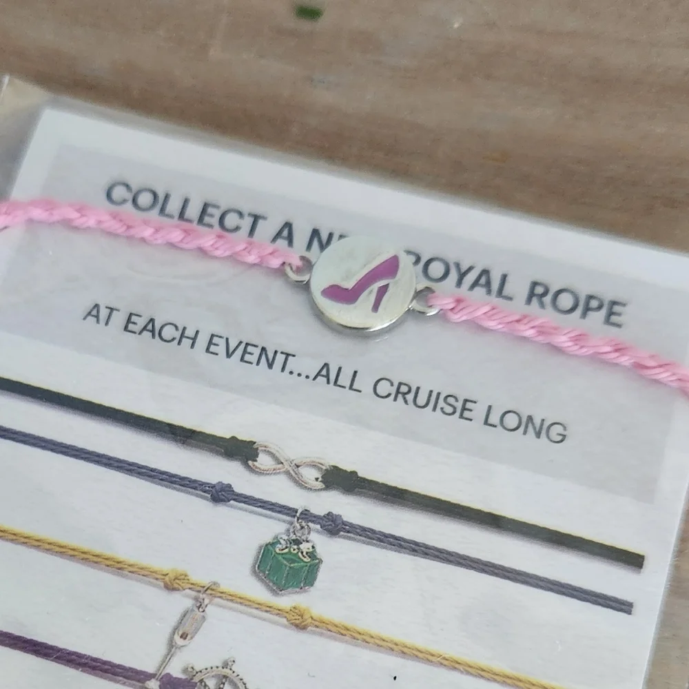 👠Effy Royal Rope Bracelet with High Heel Shoe Charm – Royal Caribbean Exclusive